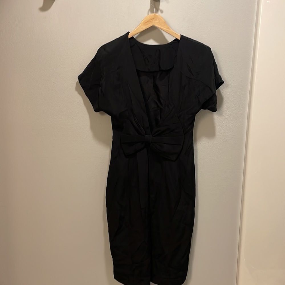 Ashlee woman’s black backless dress - Picture 3 of 10